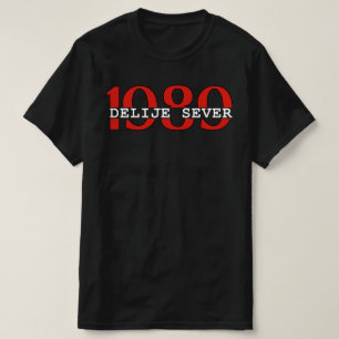 1989 Delije Sever Crveno Beli T-Shirt