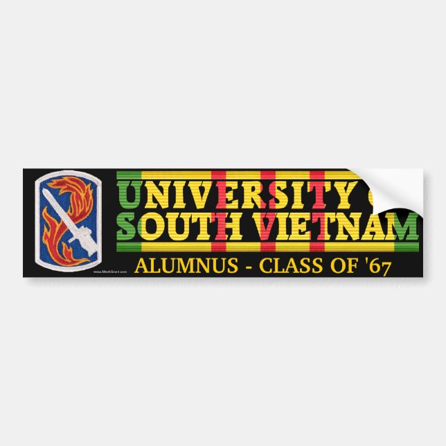 198th LIB - U of South Vietnam Alumnus Sticker (Front)