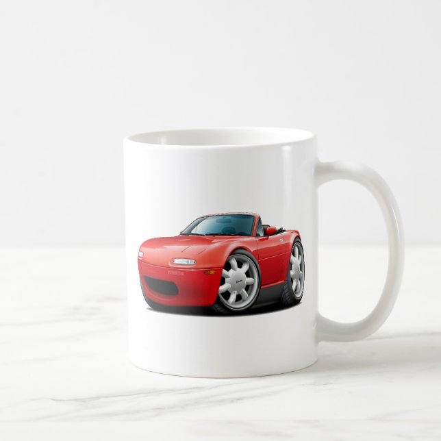 1990-98 Miata Red Car Coffee Mug (Right)