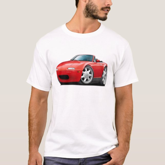 1990-98 Miata Red Car T-Shirt (Front)