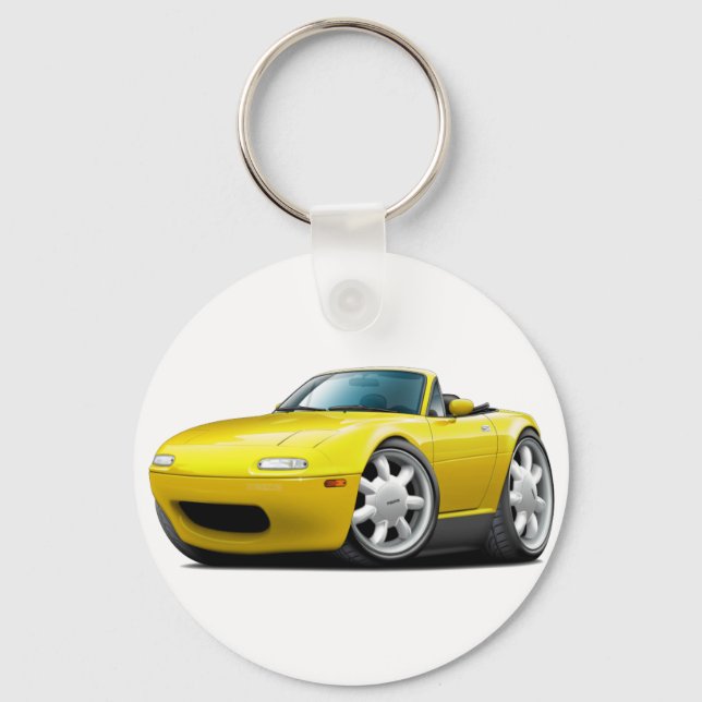 1990-98 Miata Yellow Car Key Ring (Front)