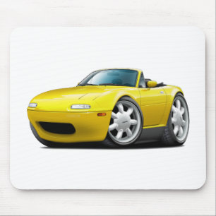 1990-98 Miata Yellow Car Mouse Mat