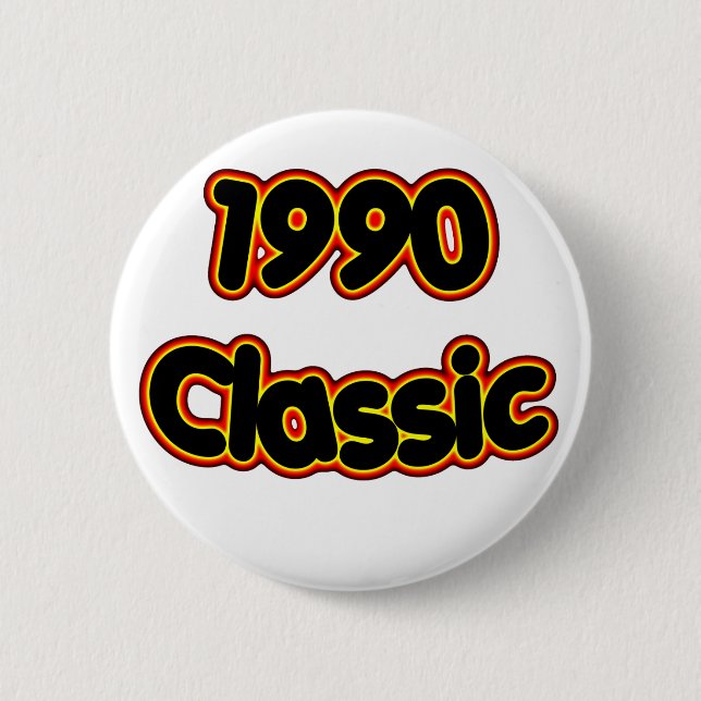 1990 Classic 6 Cm Round Badge (Front)