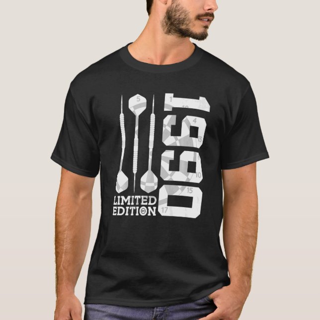 1990 DARTS 32nd BIRTHDAY T-Shirt (Front)
