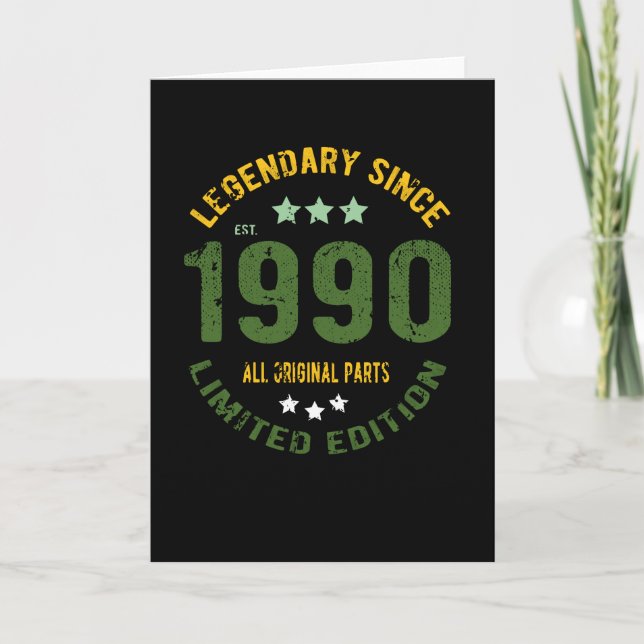 1990 Vintage Birthday Card (Front)