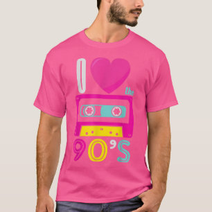 1990's 90s I Heart Nineties I Love the 90's Old Sc T-Shirt