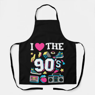 1990's 90s I Heart the Nineties Apron