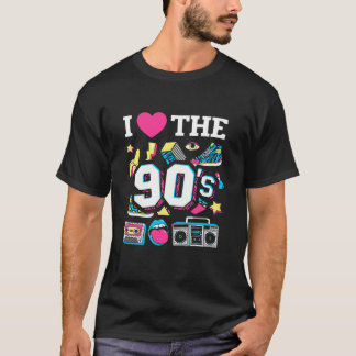 1990's 90s I Heart the Nineties   T-Shirt