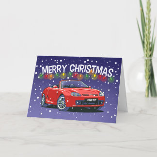 1990's British Sports Car Christmas Card