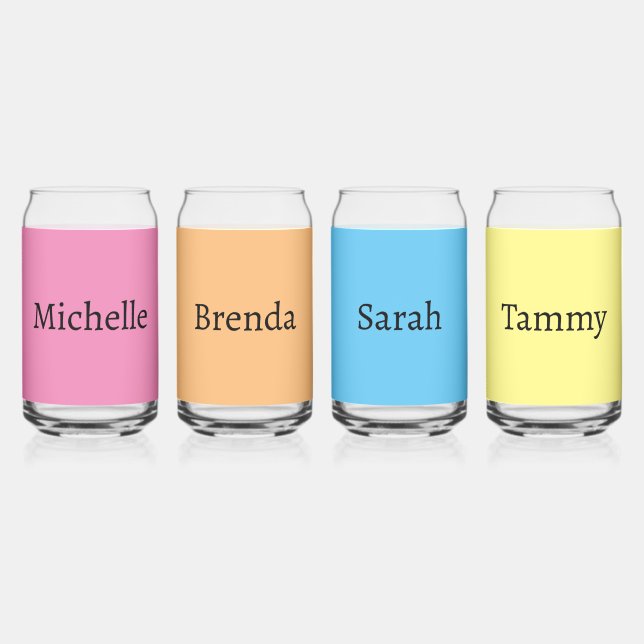 1990's Girls Night Can Glass (Left)