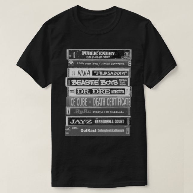 1990s Hip Hop Classic Cassette Tapes Perfect Gift  T-Shirt (Design Front)