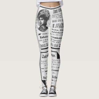 1990's newspaper design legging