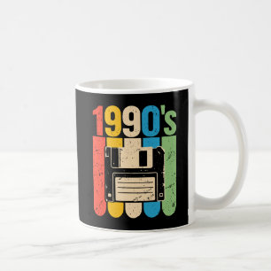 1990s retro floppy disc computer nostalgia coffee mug