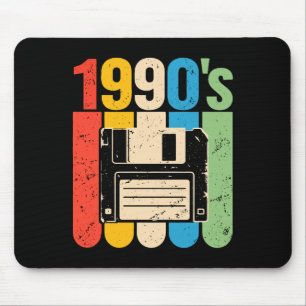 1990s retro floppy disc computer nostalgia mouse mat