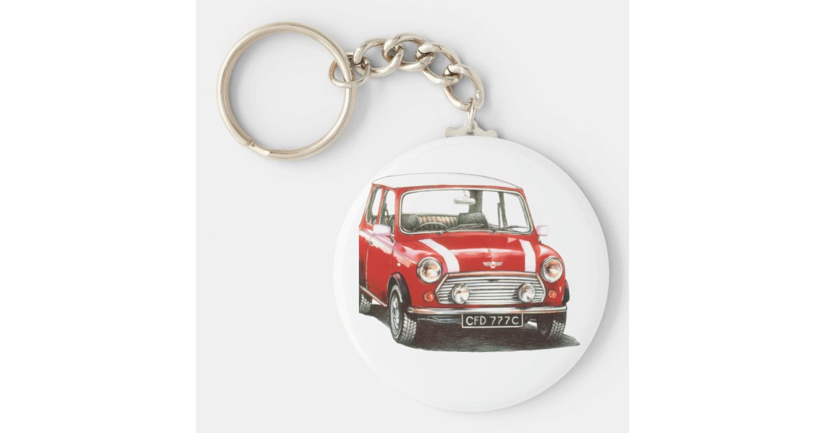 1991 Rover Mini Cooper Key Ring | Zazzle