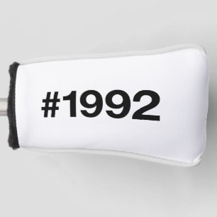 1992 Hashtag 33 Birthday Anniversary Golf Head Cover