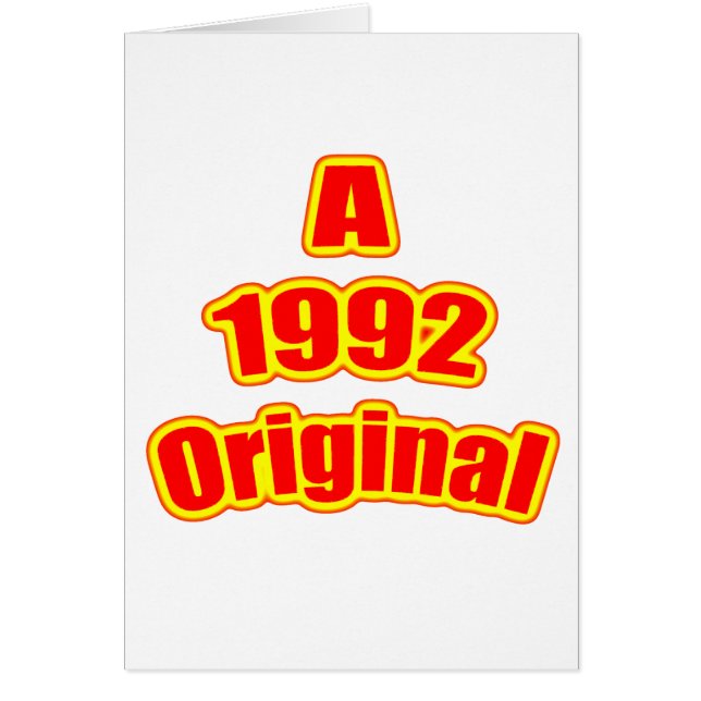 1992 Original Red (Front)