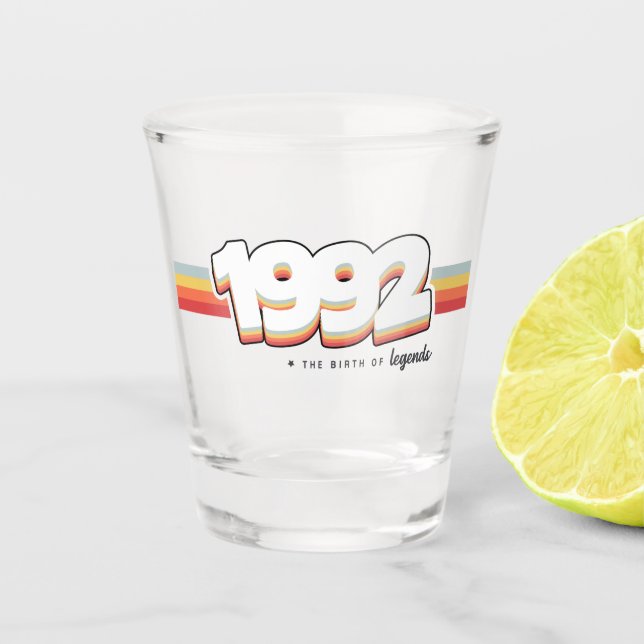 1992 The birth of legends Shot Glass (Front)