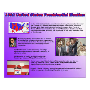 1992 United State Presidential Election Photo Print
