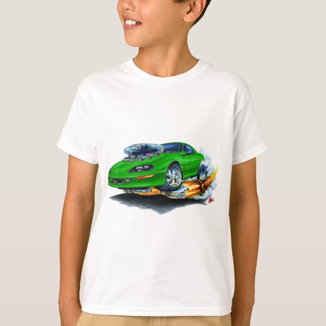 1993-97 Camaro Green Car T-Shirt (Front)
