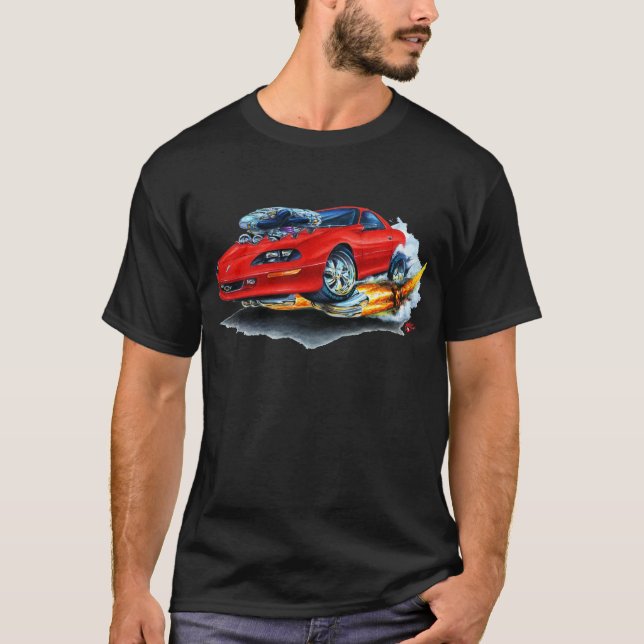 1993-97 Camaro Red Car T-Shirt (Front)