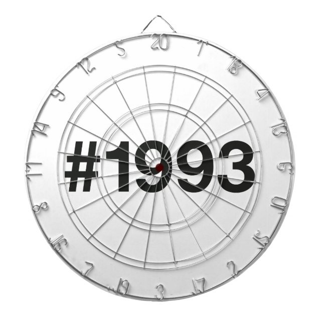 1993 Hashtag 32 Birthday Anniversary Dartboard (Front)