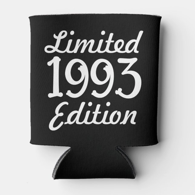 1993 limited Edition 30th Birthday Button Can Cooler (Front)