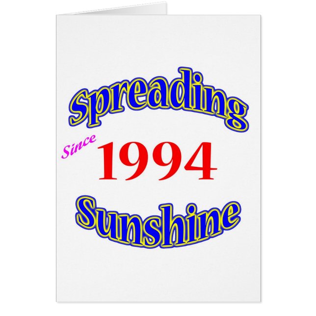 1994 Spreading Sunshine (Front)