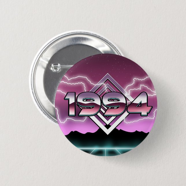 1994 Tech noir Magnet 6 Cm Round Badge (Front & Back)