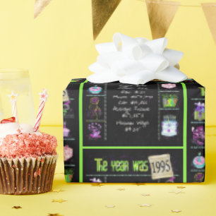 1995 Birthday Year Trivia Wrapping Paper