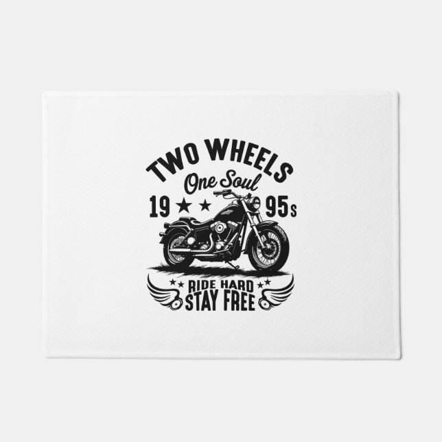 1995s Motorcycle Vintage Doormat (Front)