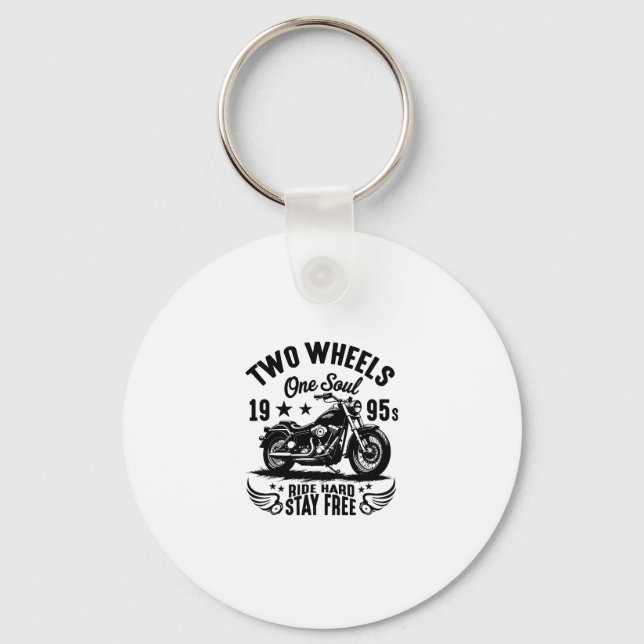 1995s Motorcycle Vintage Key Ring (Front)