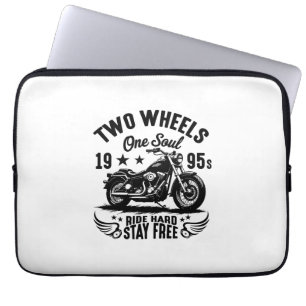 1995s Motorcycle Vintage Laptop Sleeve
