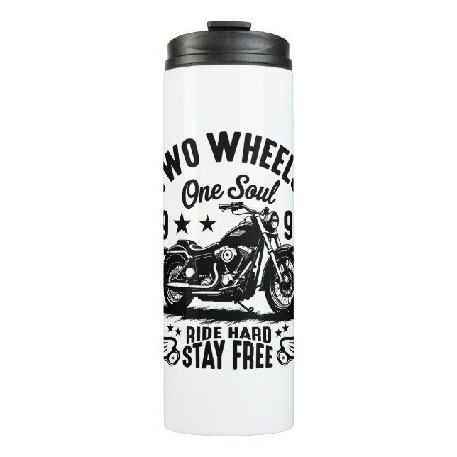 1995s Motorcycle Vintage Thermal Tumbler (Front)