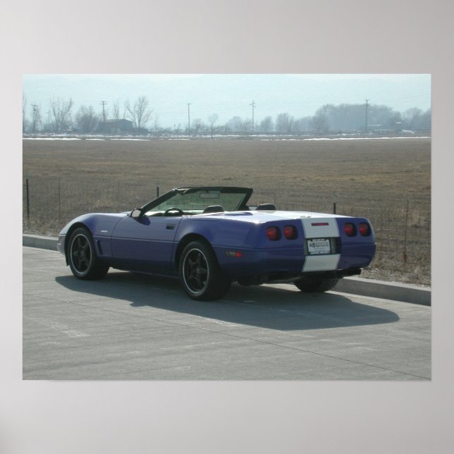 1996 Chevrolet Corvette Grand Sport Convertible Poster (Front)