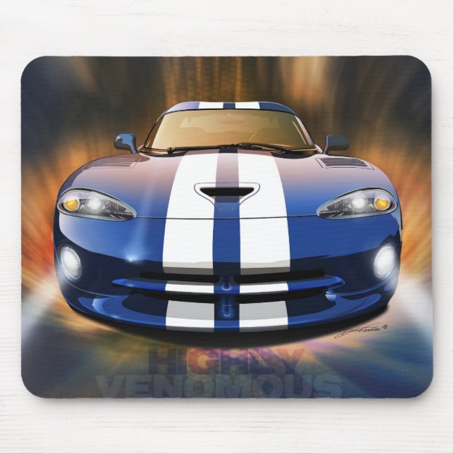 1996 Dodge Viper GTS mouse pad (Front)
