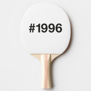 1996 Hashtag 29 Birthday Anniversary Ping Pong Paddle