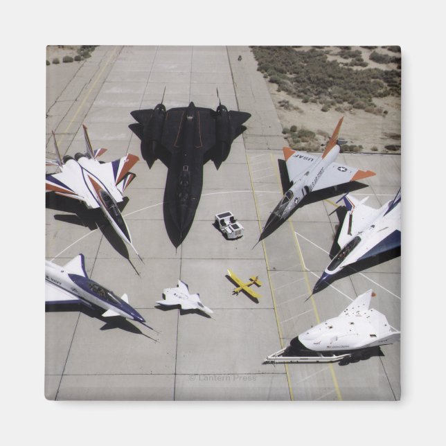 1997 Dryden Research Aircraft Fleet on Ramp Magnet (Front)