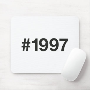 1997 Hashtag 28 Birthday Anniversary Mouse Mat
