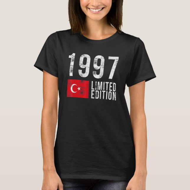 1997 Limited Edition Turkey with Flag Birthday T-Shirt (Front)