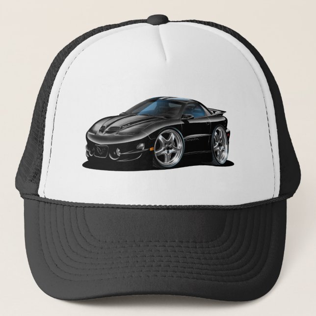 1998-02 Trans Am Black Car Trucker Hat (Front)