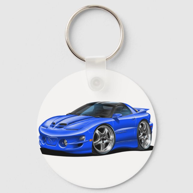 1998-02 Trans Am Blue Car Key Ring (Front)