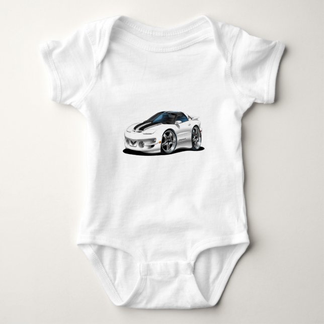 1998-02 Trans Am White Firehawk Baby Bodysuit (Front)
