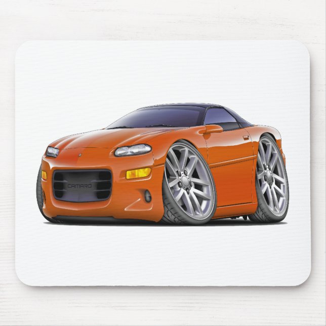 1998-2003 Camaro Orange Car Mouse Mat (Front)