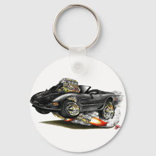 1998-2004 Corvette Black Convertible Key Ring