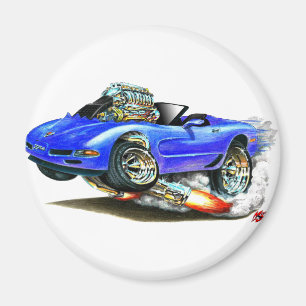 1998-2004 Corvette Blue Convertible Magnet