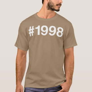 1998 Hashtag 27 years 27th birthday girl T-Shirt