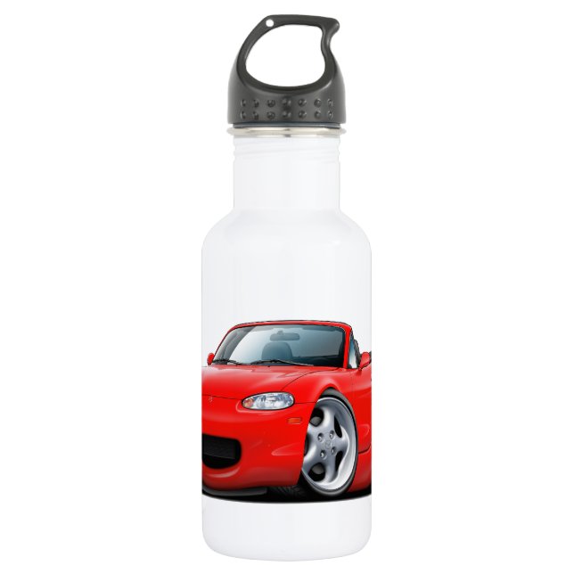 1999-05 Miata Red Car 532 Ml Water Bottle (Front)