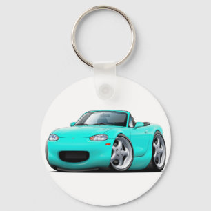 1999-05 Miata Turquoise Car Key Ring