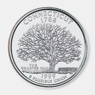 1999 Connecticut State Quarter magnet